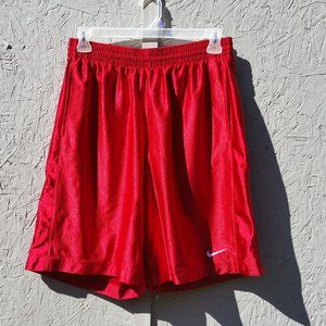 Red Nike Basketball Shorts - Large